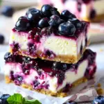Blueberry Bliss Cheesecake Bars