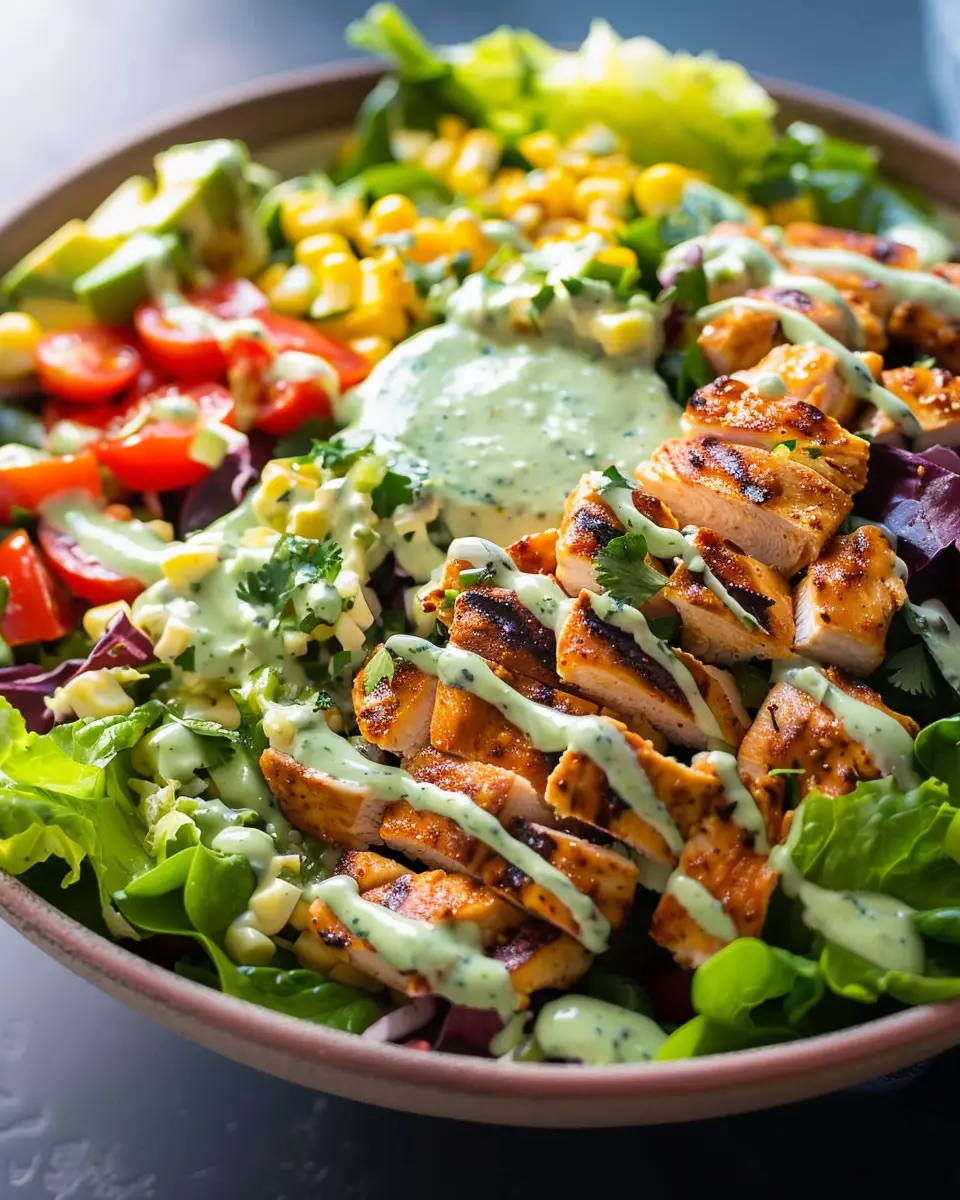 Southwestern Chicken Salad: Easy Recipe with Creamy Cilantro Dressing