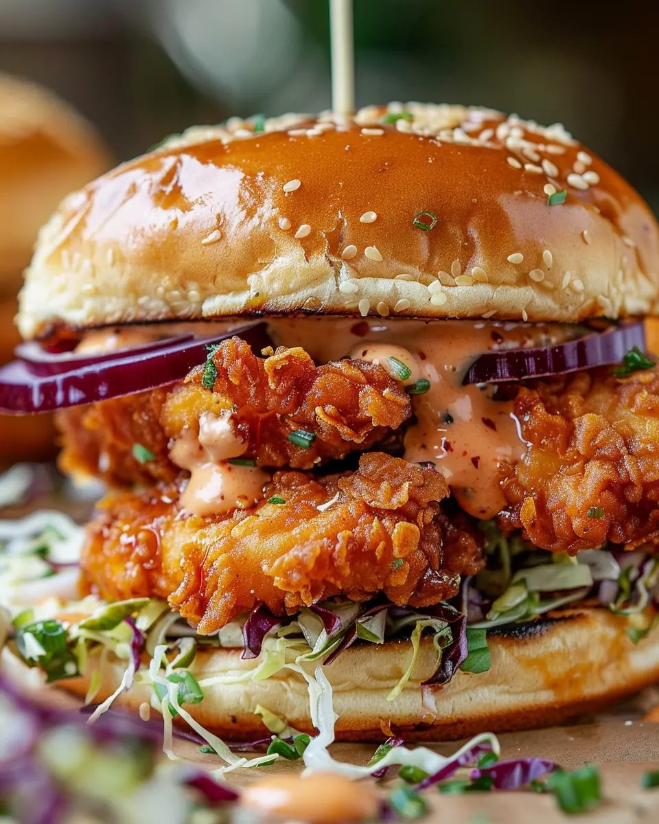 Bang Bang Chicken Sandwich: Easy and Indulgent with Turkey Bacon