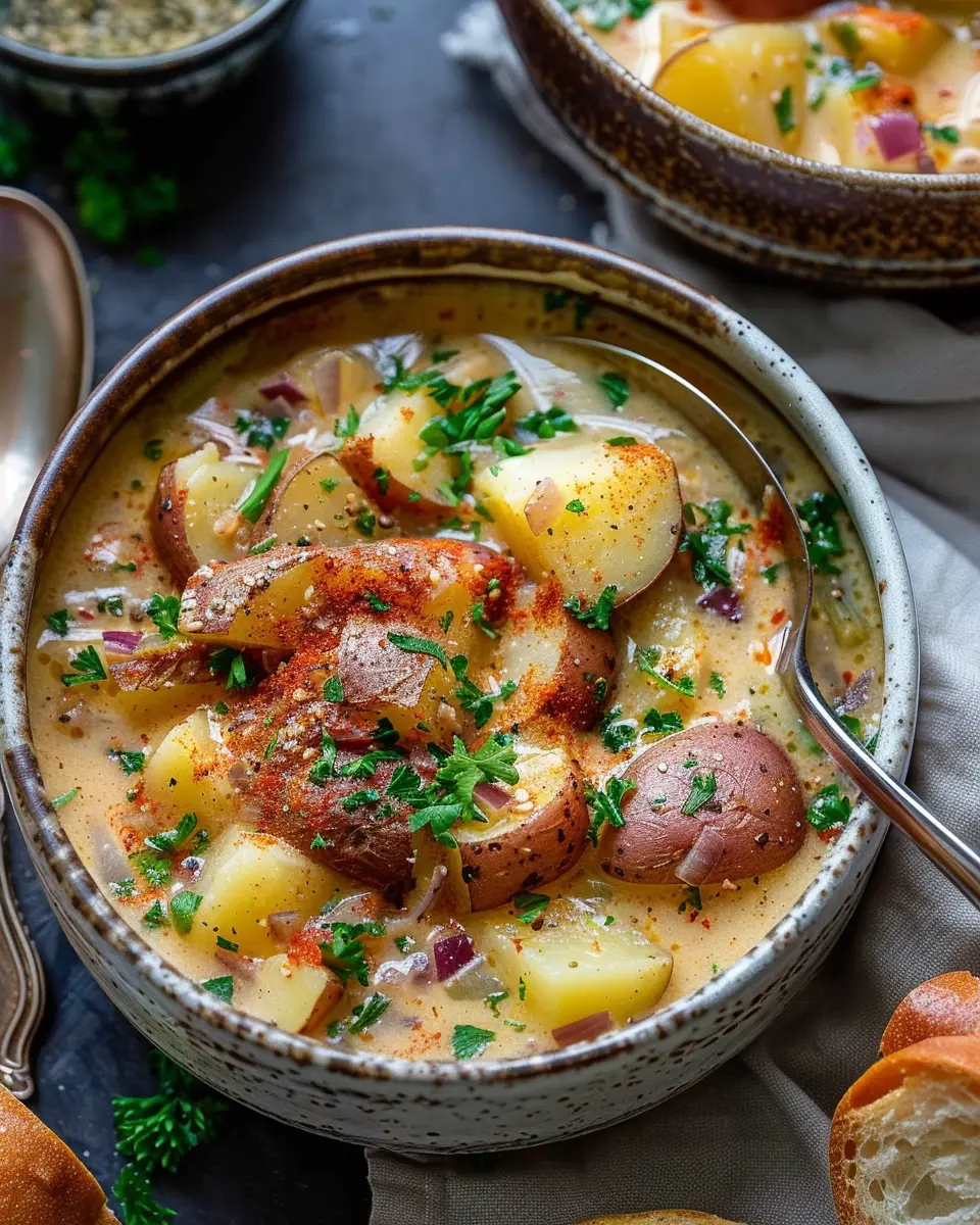 Cajun Potato Soup: A Hearty Delight with Turkey Bacon and Chicken Ham