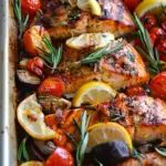 Mediterranean Salmon Sheet Pan