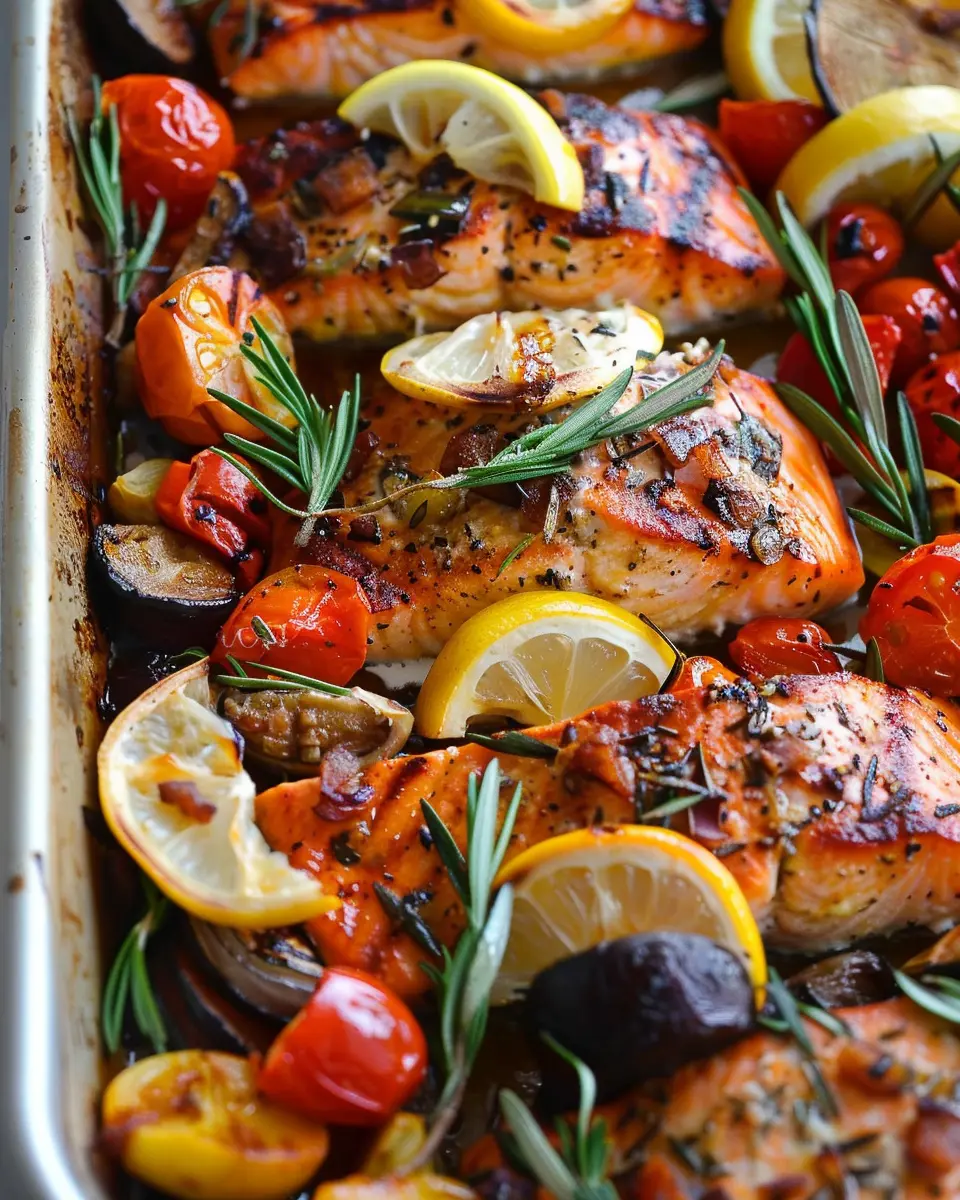 Mediterranean Salmon Sheet Pan: Easy and Flavorful Weeknight Dinner