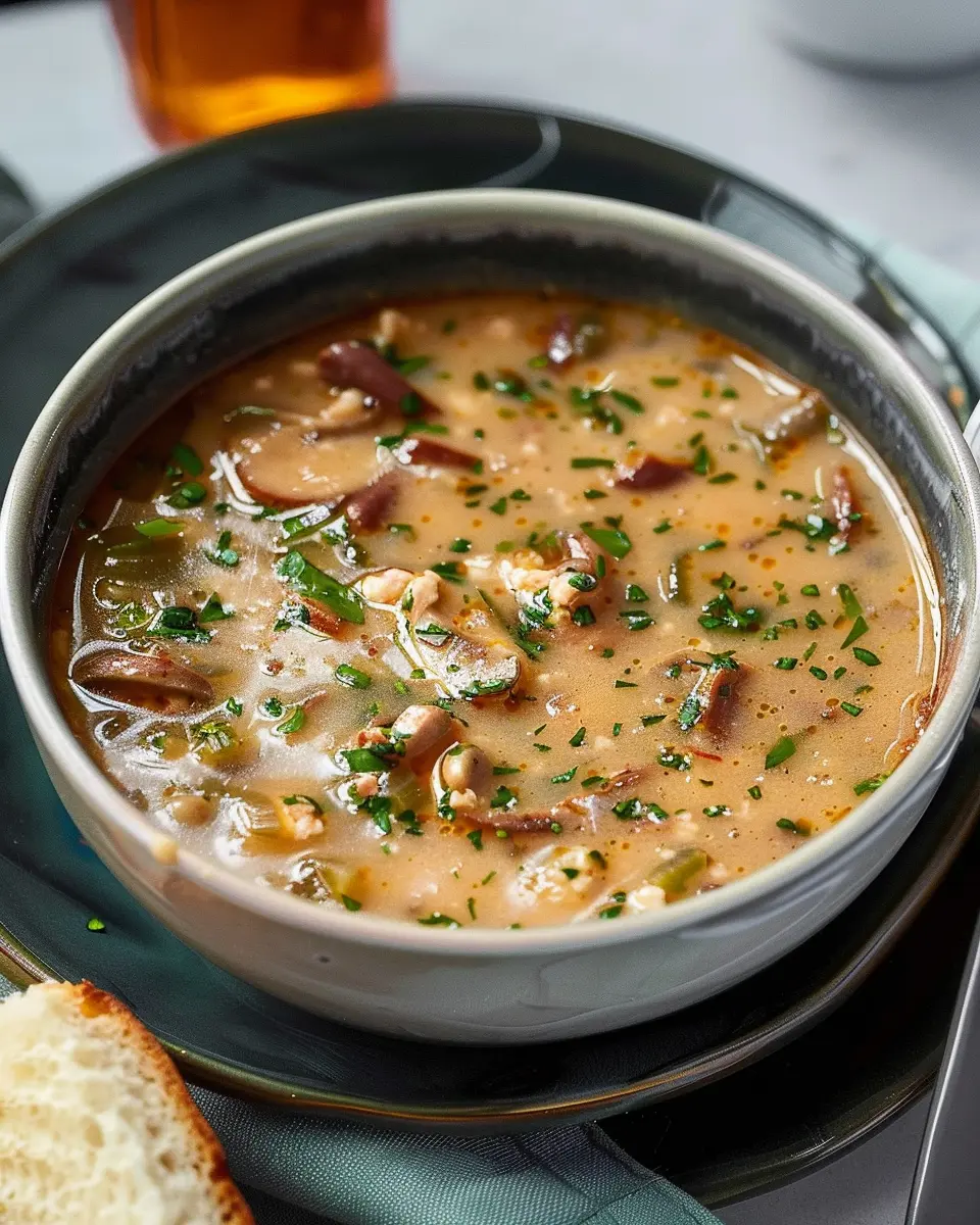 Delicious Soup: The Best Turkey Bacon and Chicken Ham Comfort Bowl