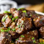Slow Cooker Garlic Butter Steak Bites