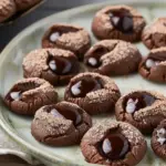 Chocolate Thumbprint Cookies