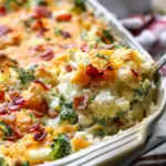 Cauliflower Broccoli Casserole with Bacon
