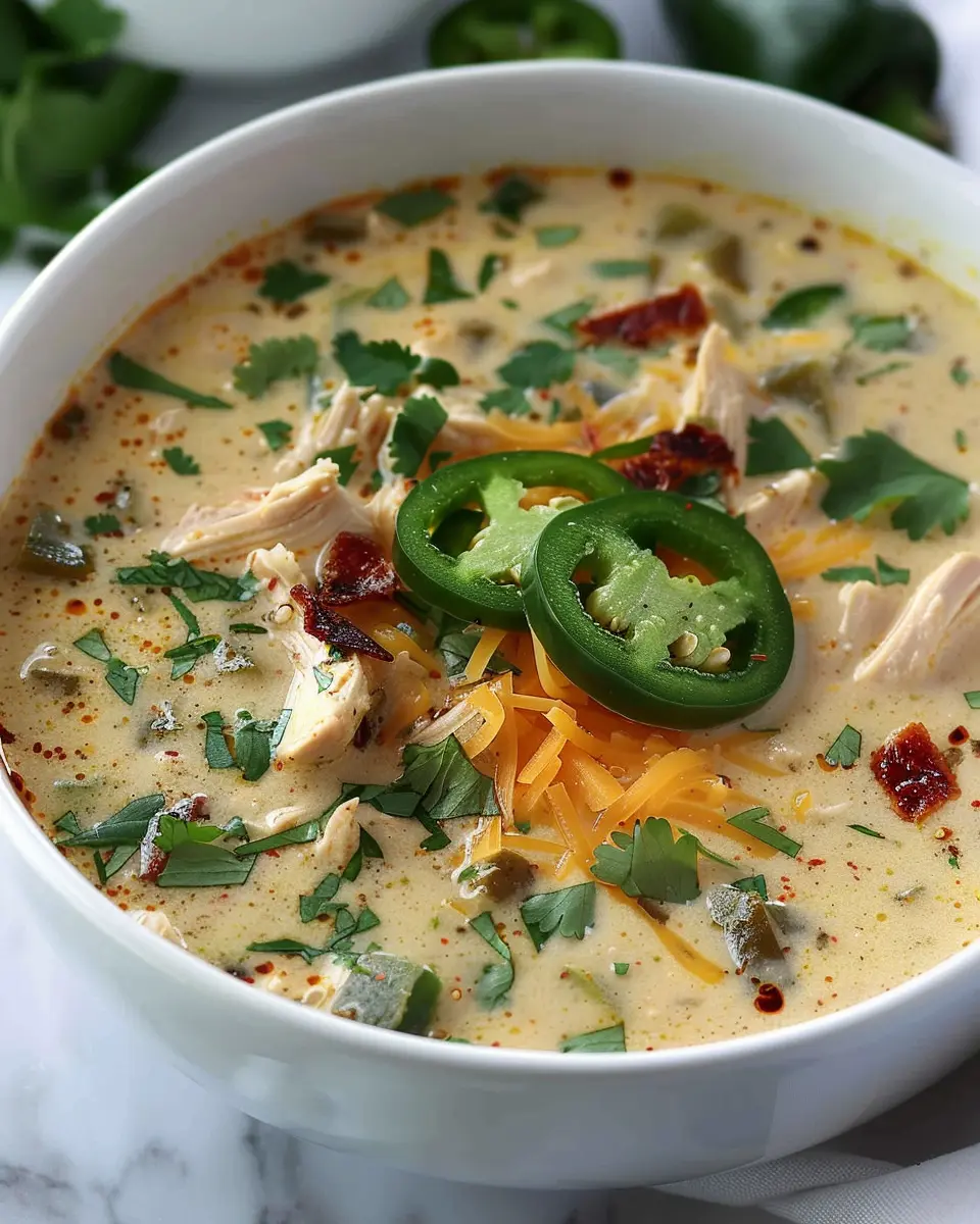 jalapeño Popper Chicken Soup: A Cozy, Indulgent Delight