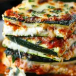 Delicious Layered Zucchini Ricotta Melts with Marinara Recipe