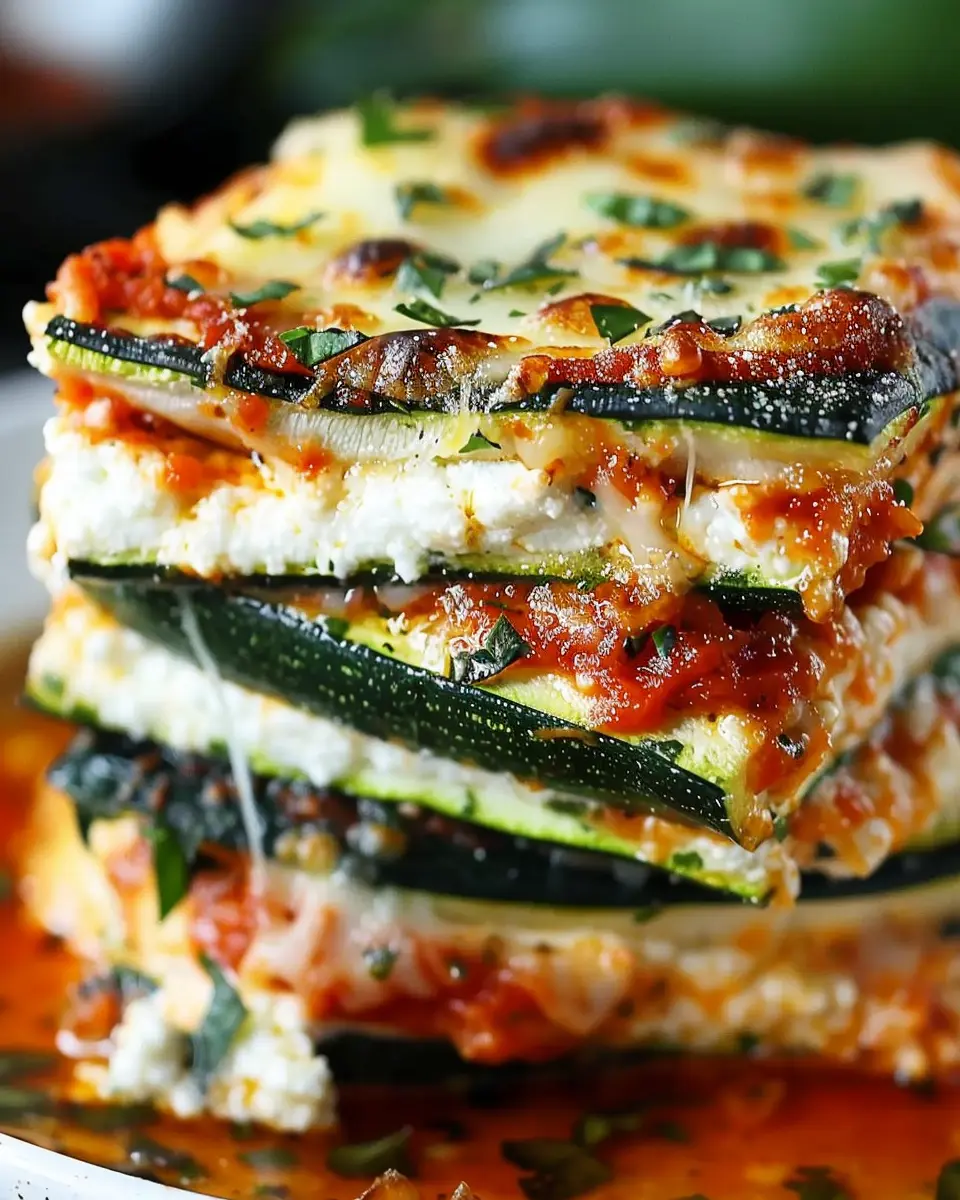 Delicious Layered Zucchini Ricotta Melts: Easy Marinara Recipe