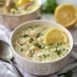 Greek Lemon Chicken Rice Soup