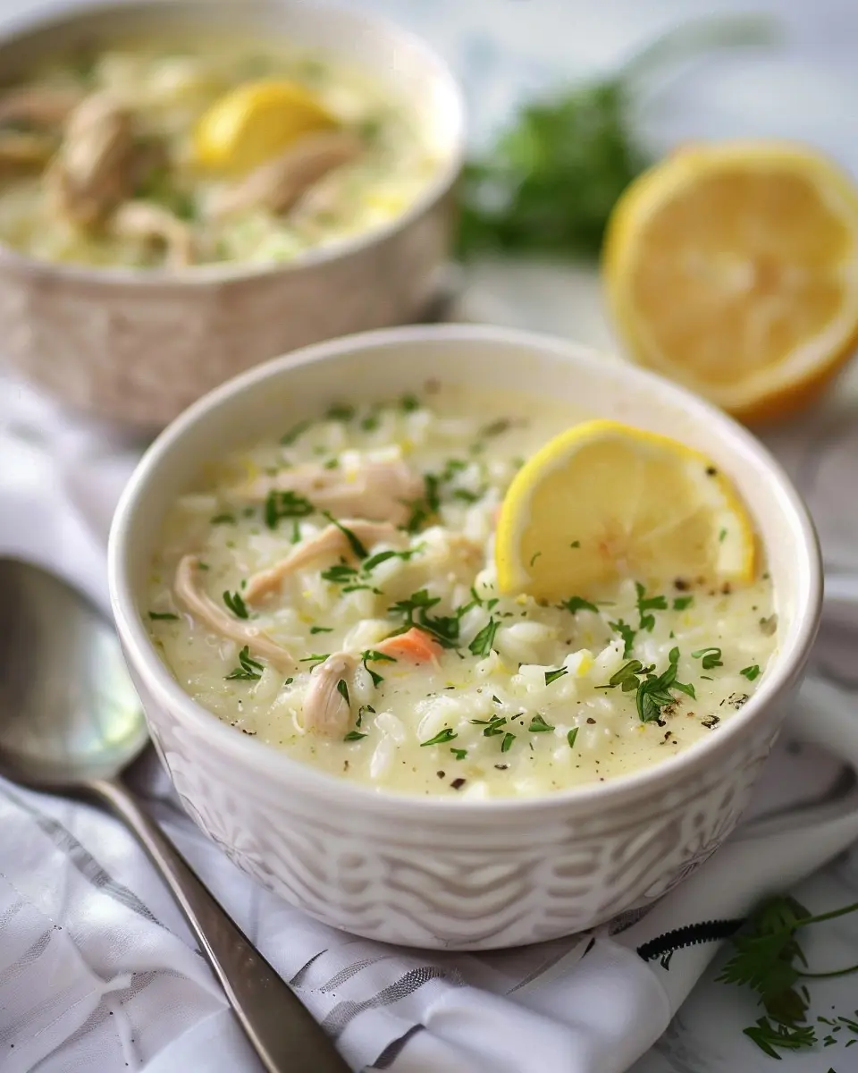 Greek Lemon Chicken Rice Soup: A Comforting and Easy Recipe