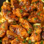High Protein Honey Garlic Butter Chicken with Mac & Cheese