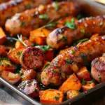 Honey Garlic Sausage & Sweet Potatoes