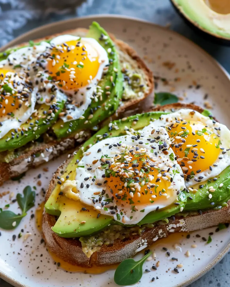 Easy Everything Seasoning Avocado Toast with Turkey Bacon Delights