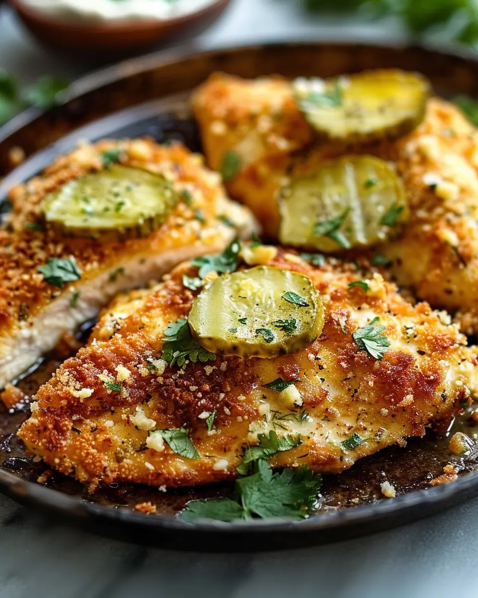 Dill Pickle Parmesan Chicken Recipe: Juicy Twist with Turkey Bacon